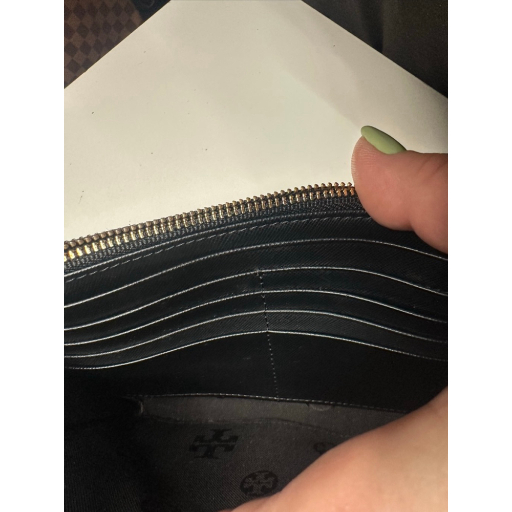 Women's Tory Burch Black Wallet with Gold Chain One Size - Picture 13 of 14